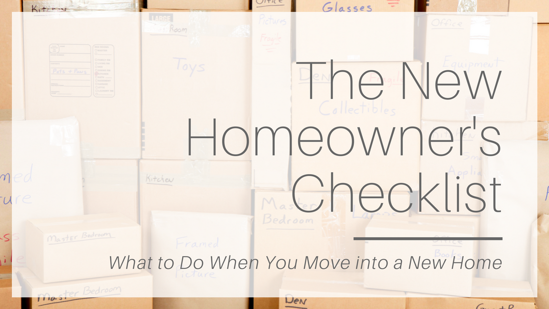 Checklist for New Homeowners